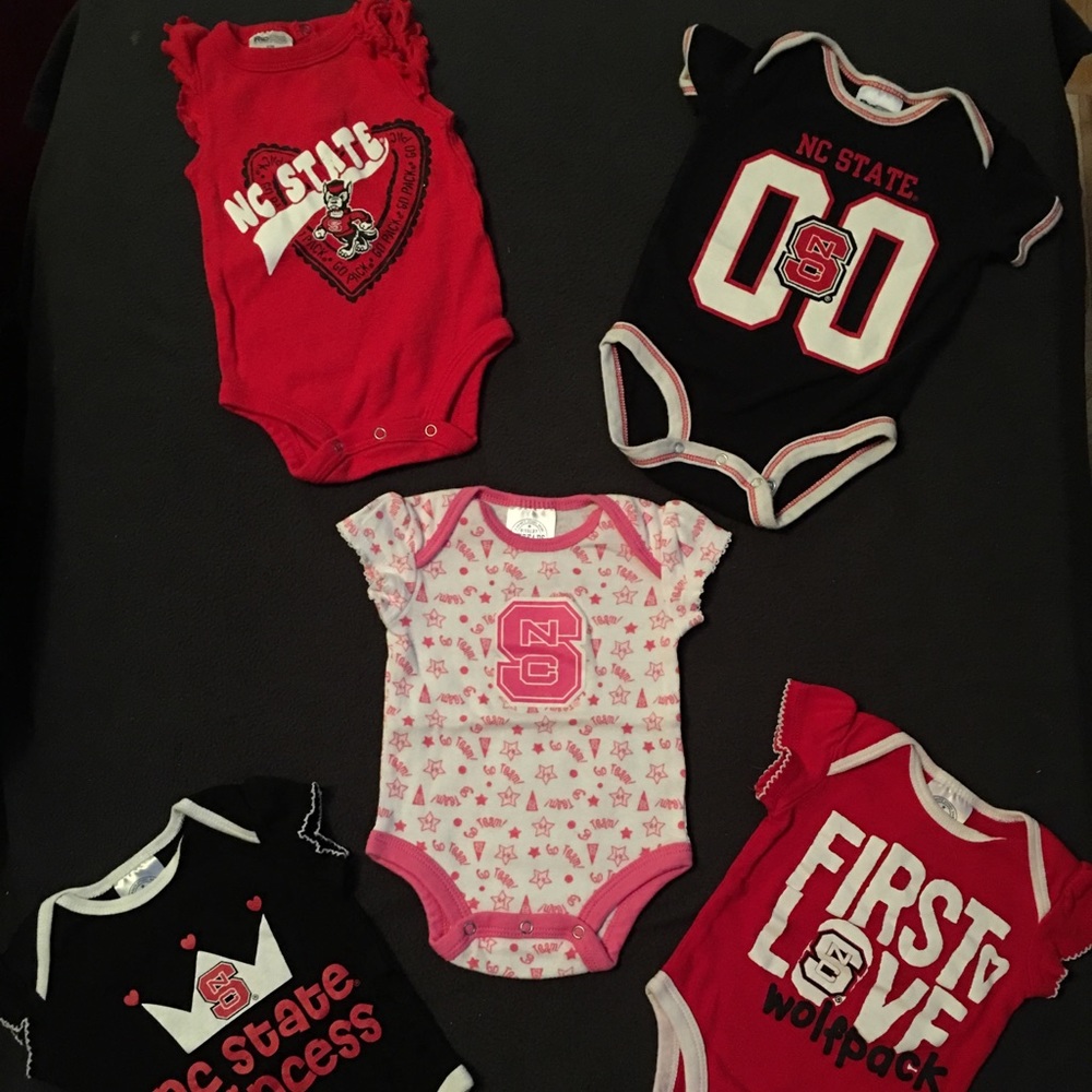 EUC 0-3 Month Onesies NC State